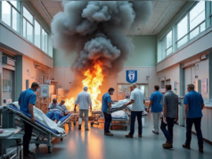 হাসপাতালে আগুন! জীবন্ত ঝলসে গেল ১০ রোগী